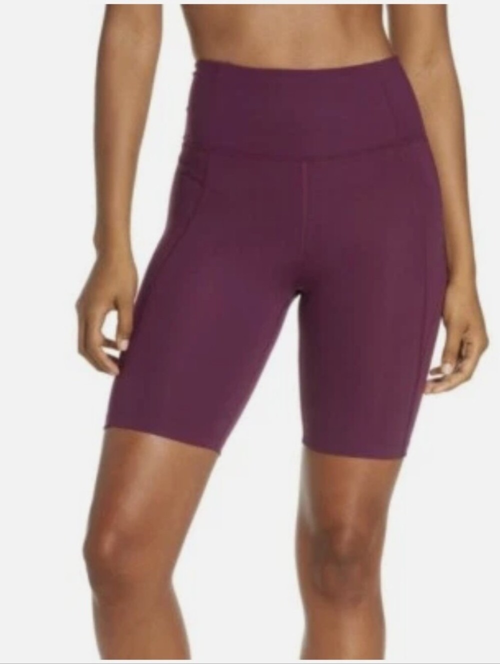 girlfriend collective Plum High-Rise Bike Shorts XS